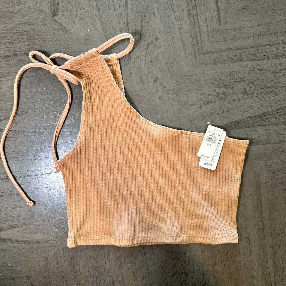 Aerie peach ribbed tank top